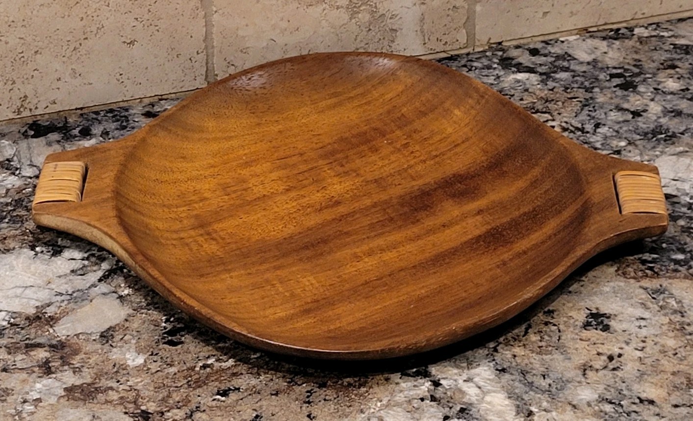 Vintage Arthur Umanoff Designed Tavernau Wood Platter By Raymor Made In Haiti