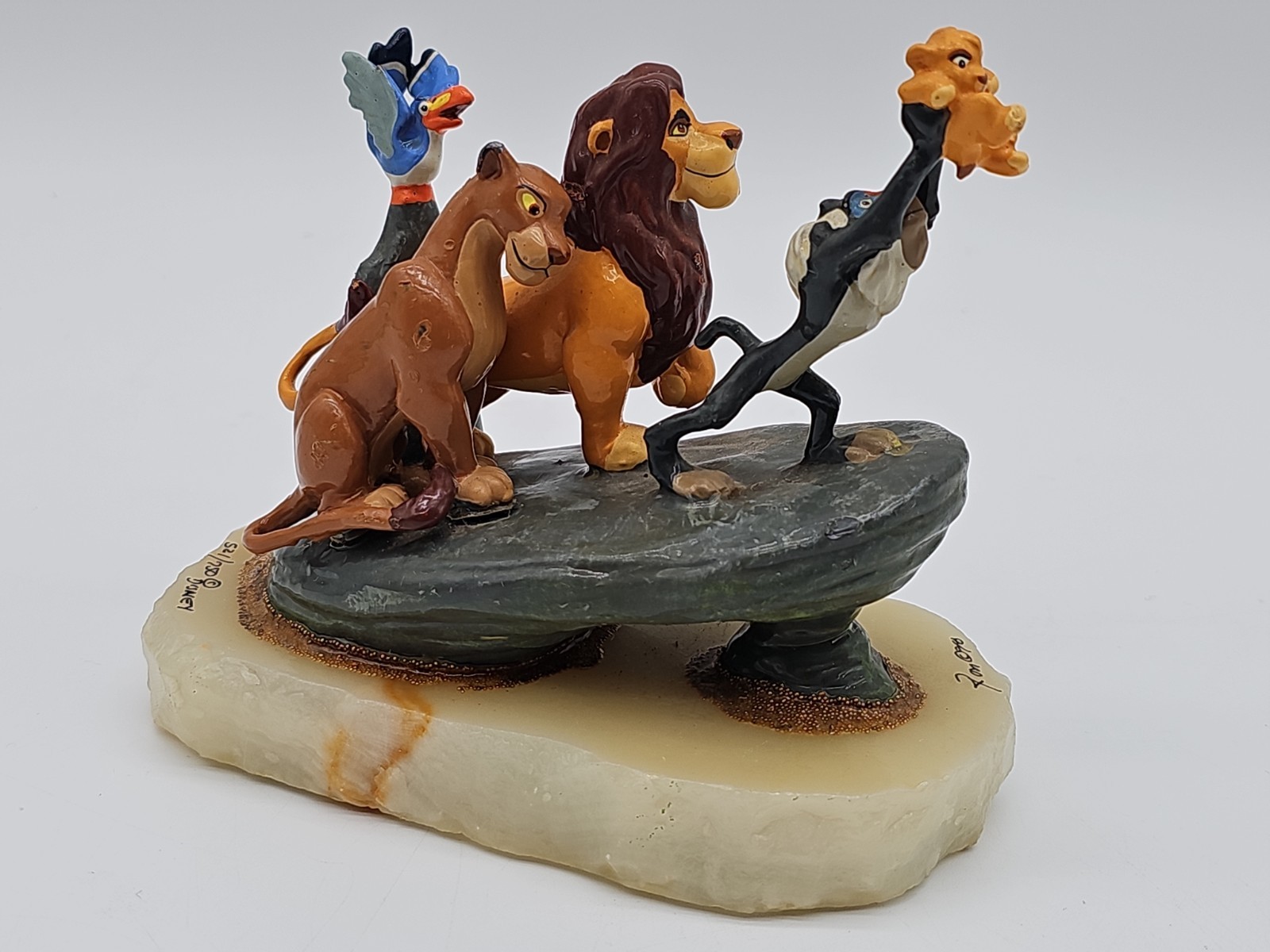 RARE Disney Lion King RON LEE Signed Limited Edition Pride Rock Sculpture 52/750 RARE Disney Lion King RON LEE Signed Limited Edition Pride Rock Sculpture 52/750