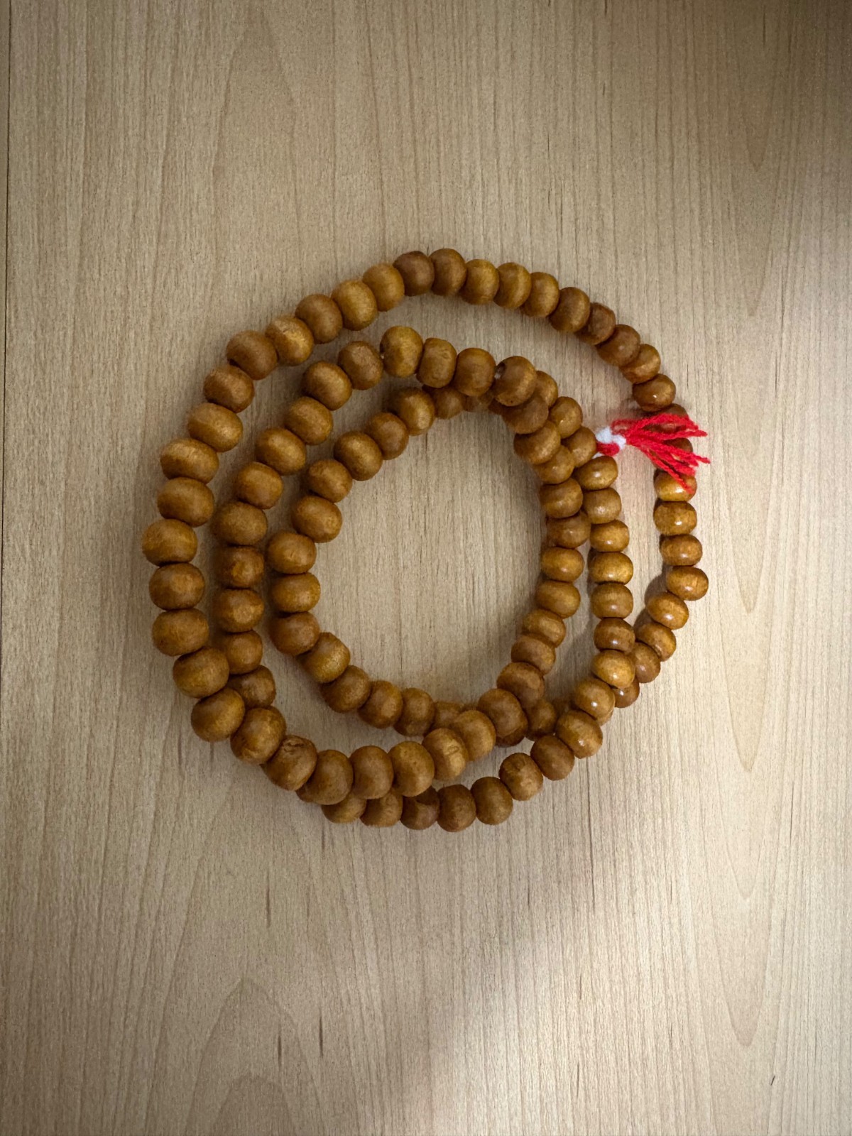 Buddhist Indian Mala Blessed in Temple Necklace Spiritual Meditation Prayer Bead