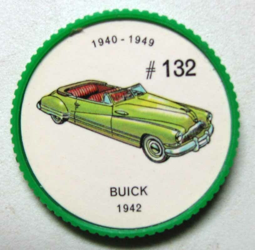 VINTAGE ANTIQUE CAR COINS JELLO PROMOTIONAL PICTURE WHEEL COINS YOUR CHOICE 