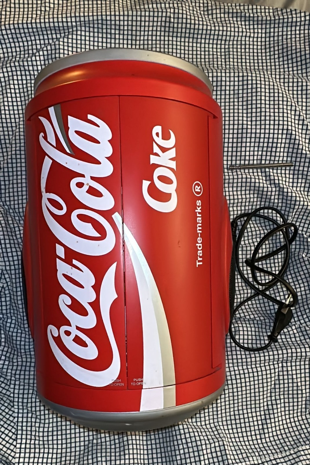 Vintage Coca-Cola Can Radio Stereo Center Cassette Radio 1:1 Like Can 80s 80s