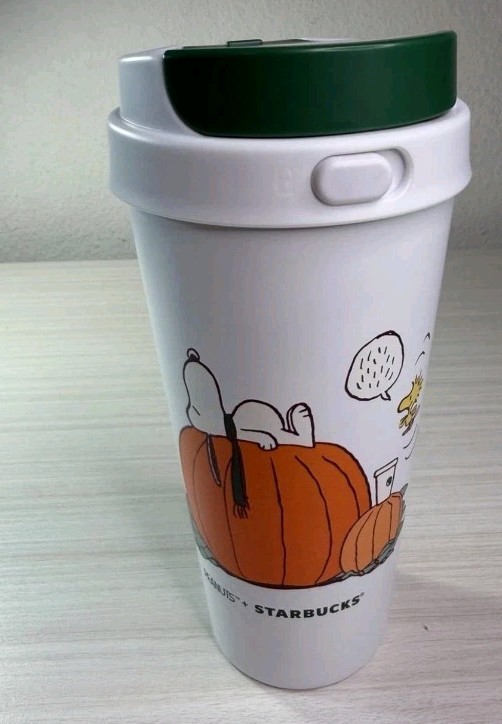 Genuine Starbucks x Peanuts Snoopy The Great Big Pumpkin Tumbler ready to ship