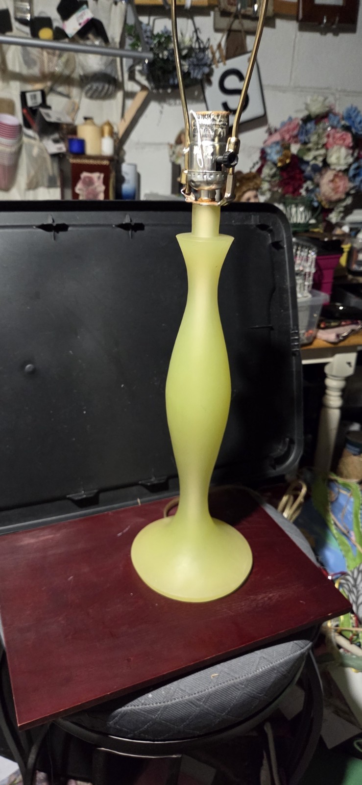 Vintage Yellow Kaeder Tall Lamp Glows Vintage Yellow Kaeder Tall Lamp Glows