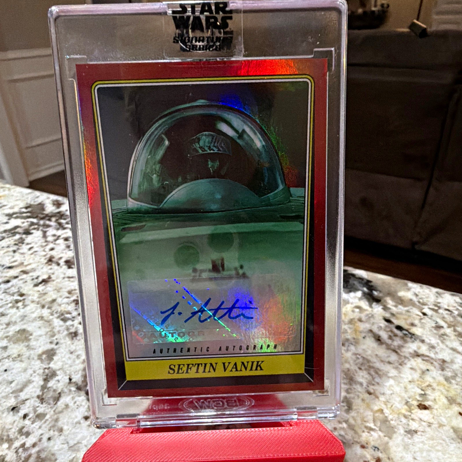 Topps 2015 Star Wars Signature Series Seftin Vanik Josef Altin Auto AB-JA