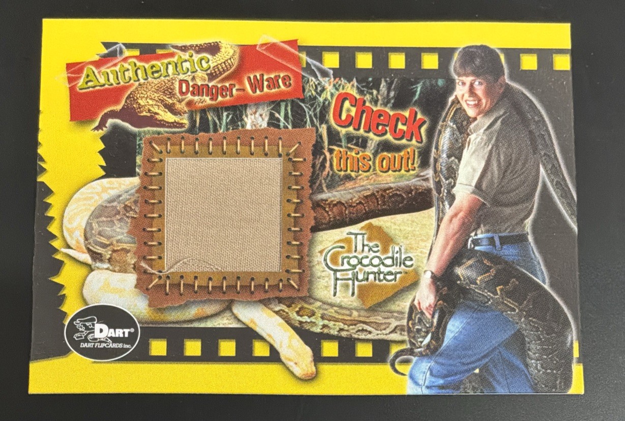 Teri Irwin 2002 Dart Flipcards The Crocodile Hunter DW2 Danger-Ware Patch