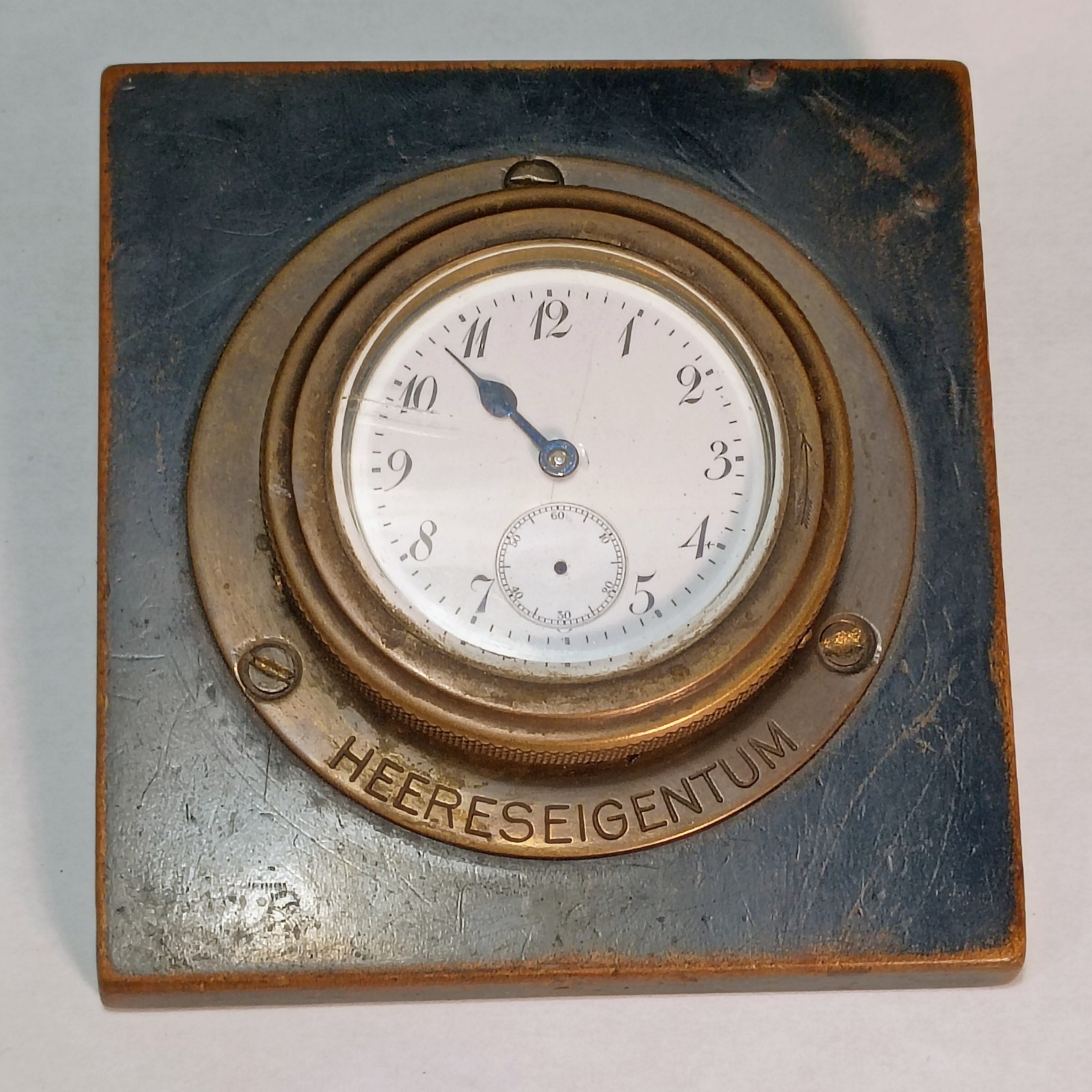 HEERESEIGENTUM 1915-1916 World War 1 German Army Communication Tower Clock WW1
