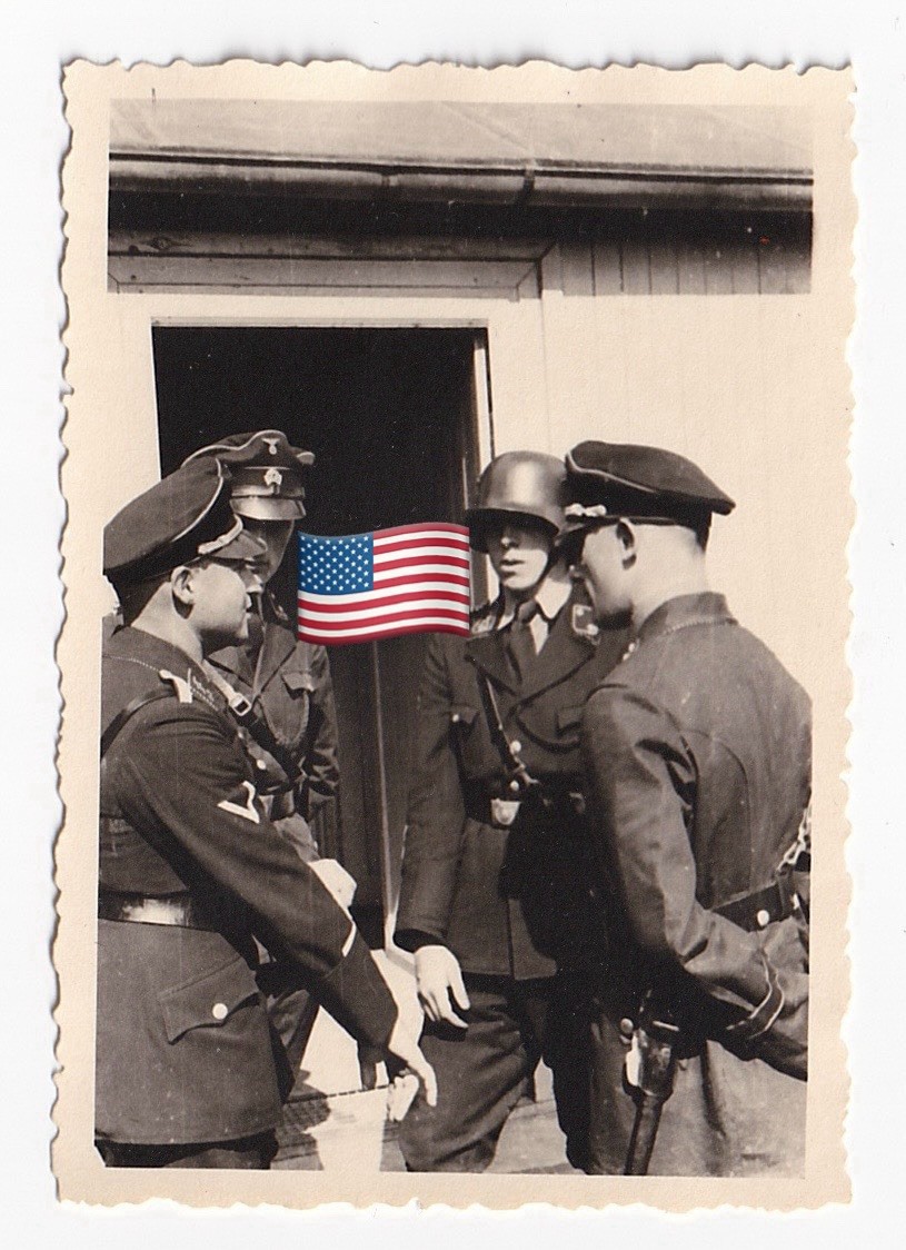 Pre-WW2 Era Original Rare Agfa-Lupex Photo Of Men in General Service Uniform