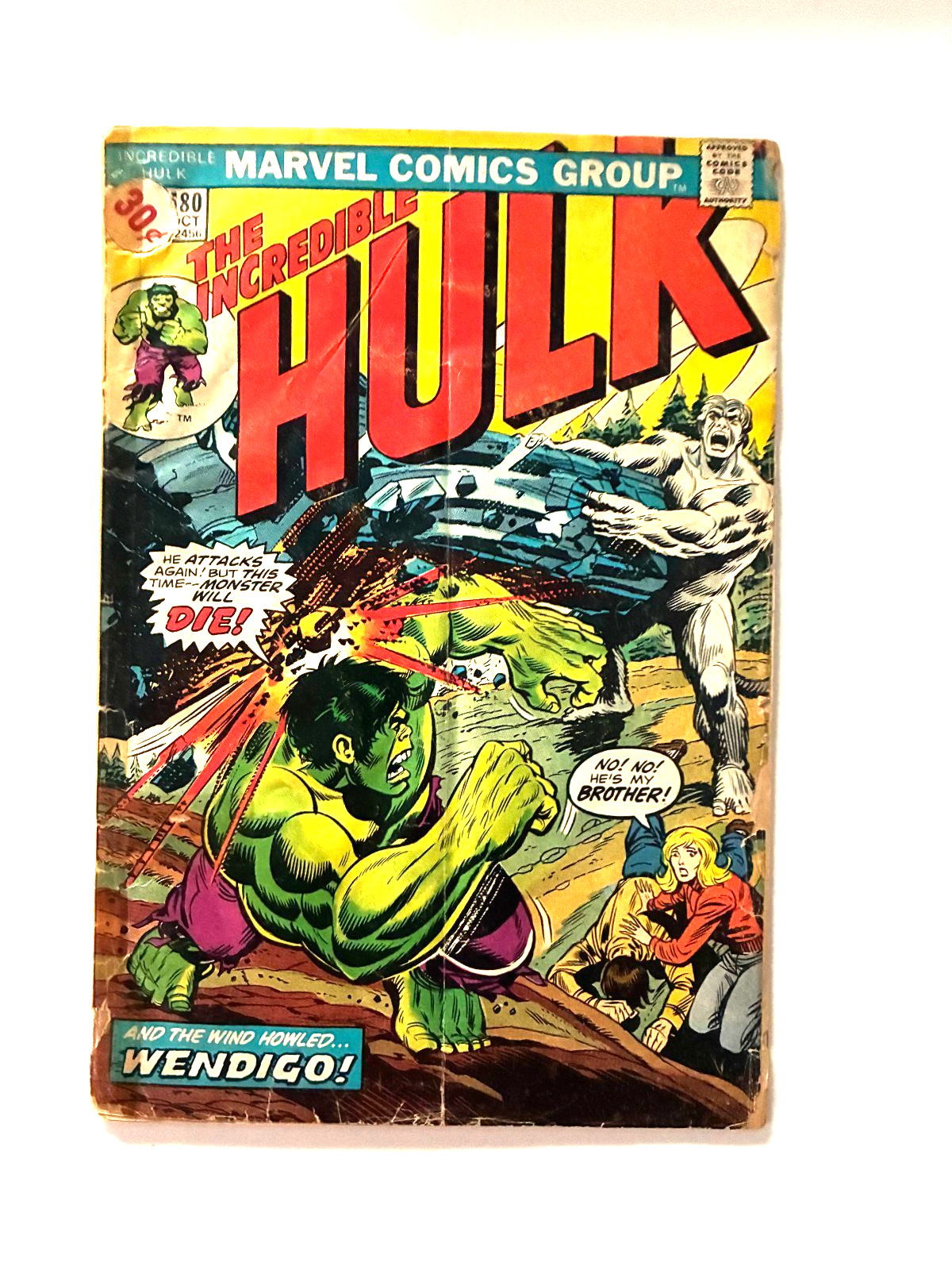 Incredible Hulk #180 - 1st cameo appearance of Wolverine (1974)