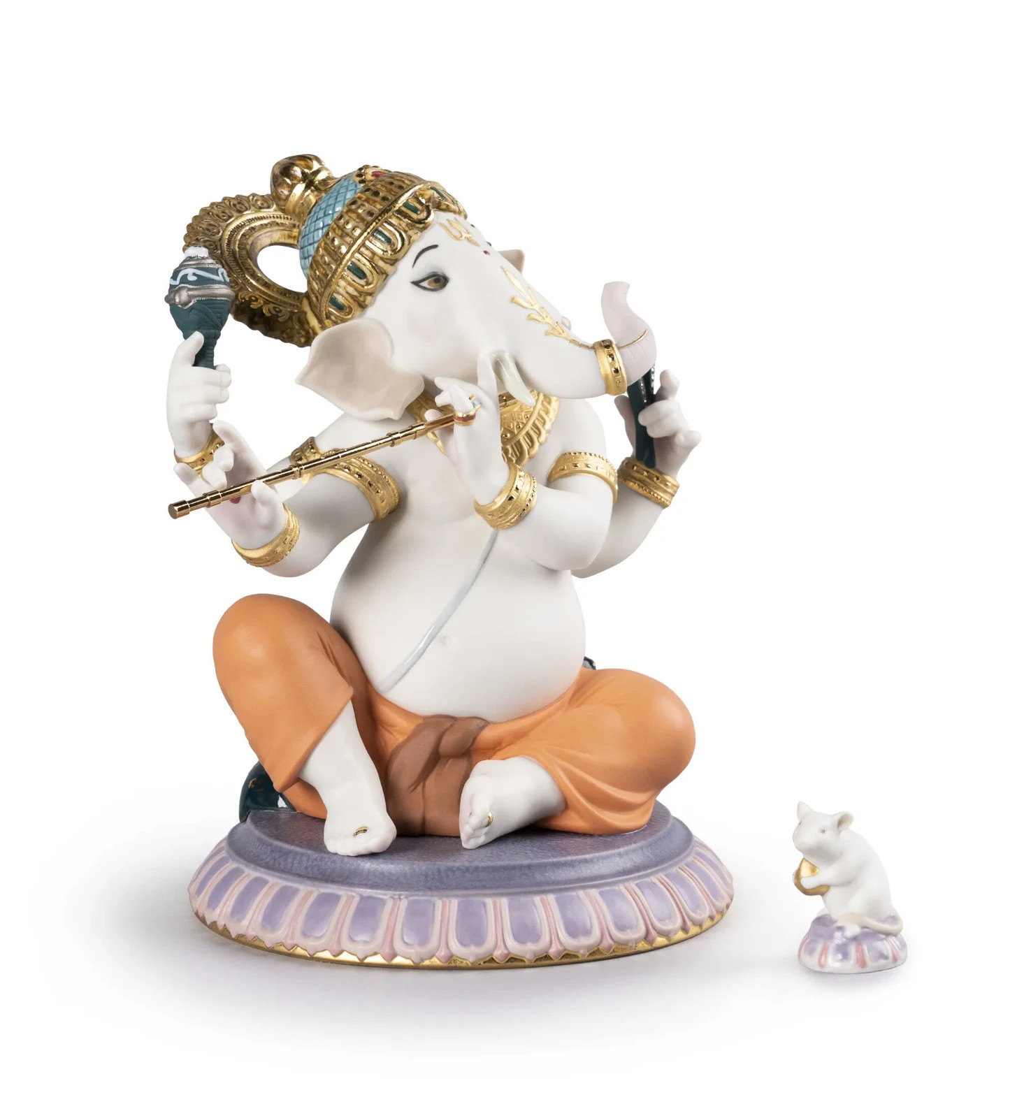 Lladro Bansuri Ganesha Figurine Limited Edition 3000 01007182 New