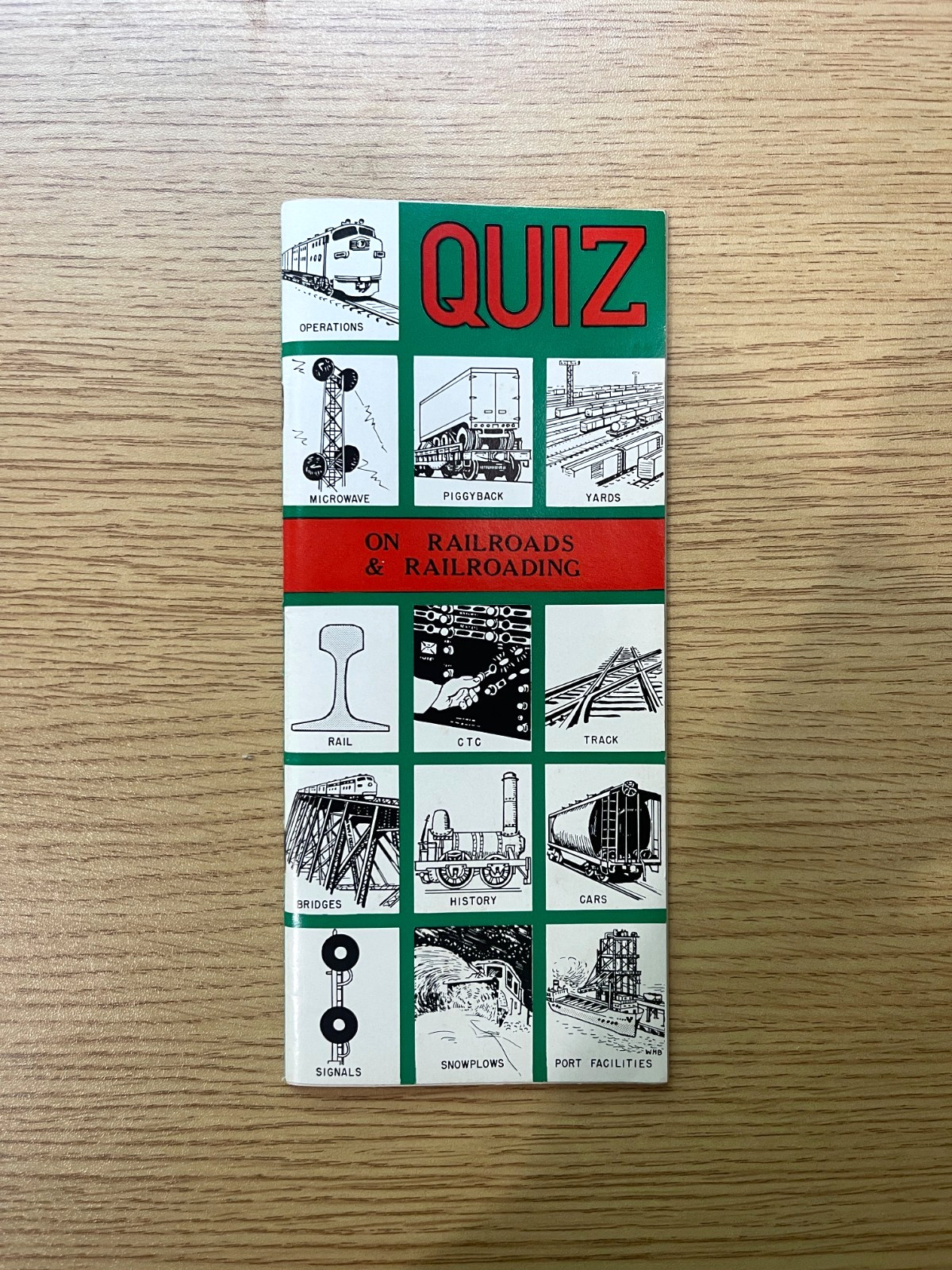 Quiz on Railroads & Railroading Booklet ~ 1966 14th Edition 