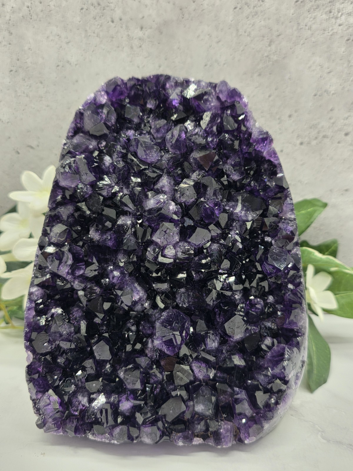 Uruguay Amethyst Cluster 5lb 14oz Deep Purple Crystal Cathedral 5.5\