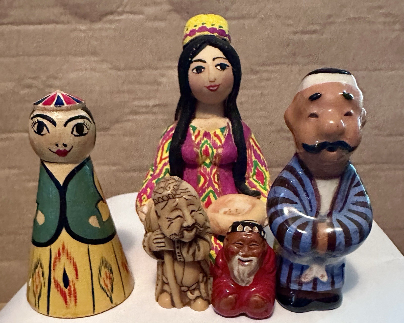 Collection Vintage Clay , Wood , Resin Figurines From Uzbekistan Collection Vintage Clay , Wood , Resin Figurines From Uzbekistan
