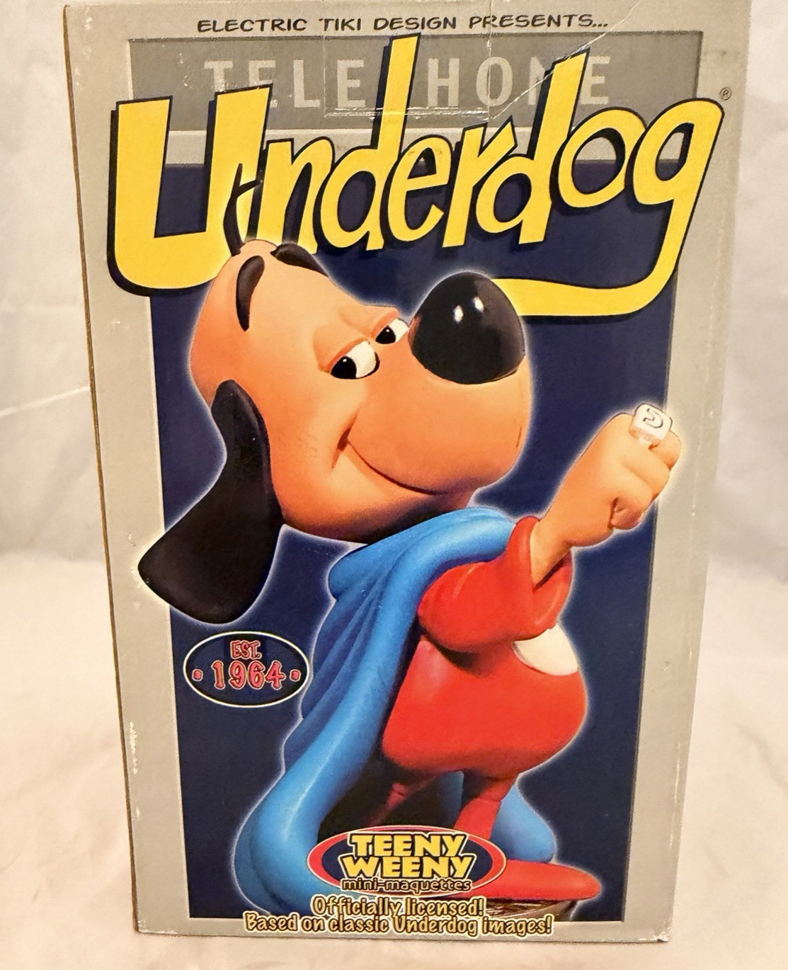 2005 Electric Tiki UNDERDOG Teeny Weeny Mini Maquette Statue Boxed #104/750