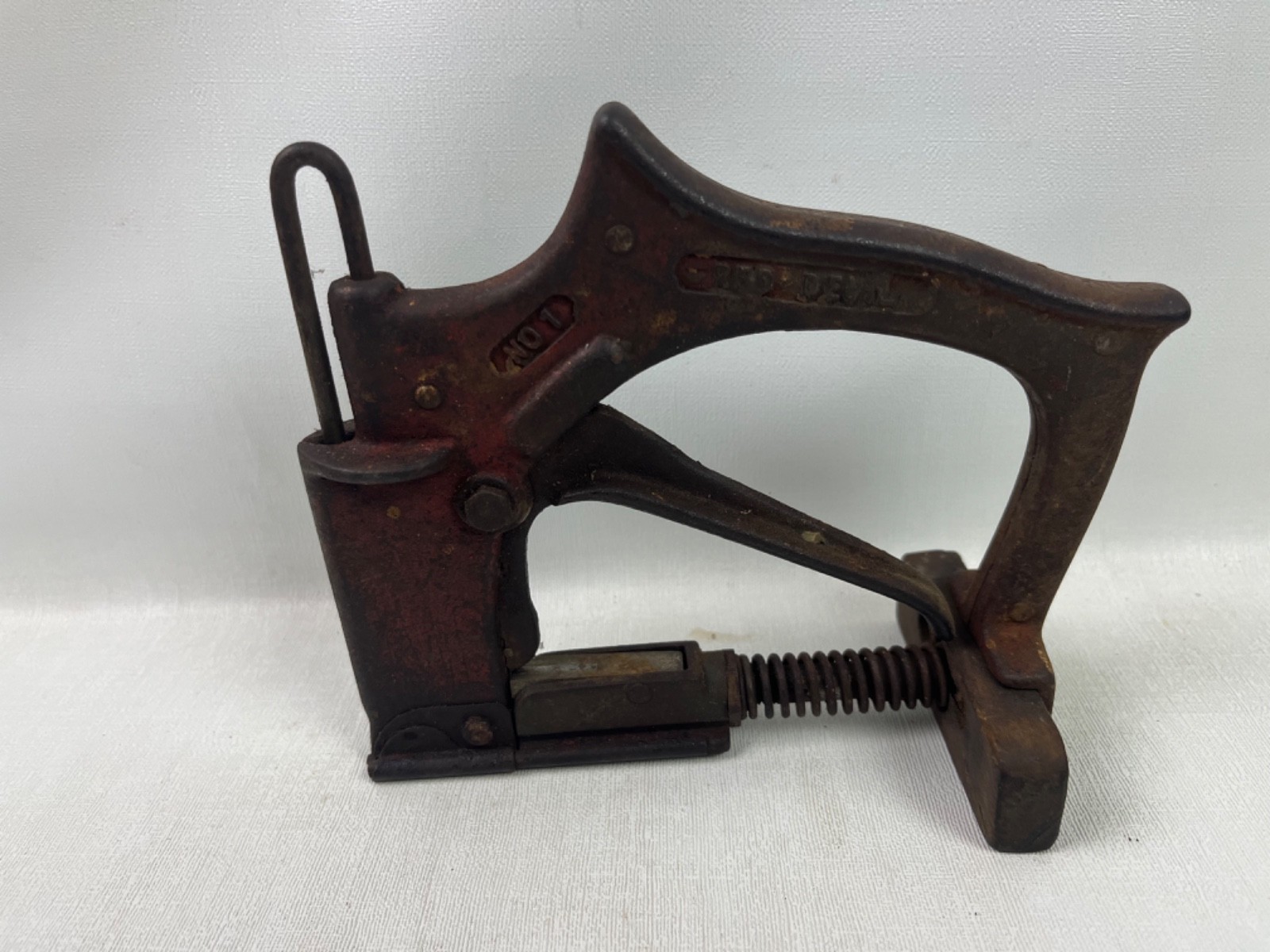 Vintage Red Devil No. 1 Glazier Tool Diamond Point Driver Stapler 1930s Antique