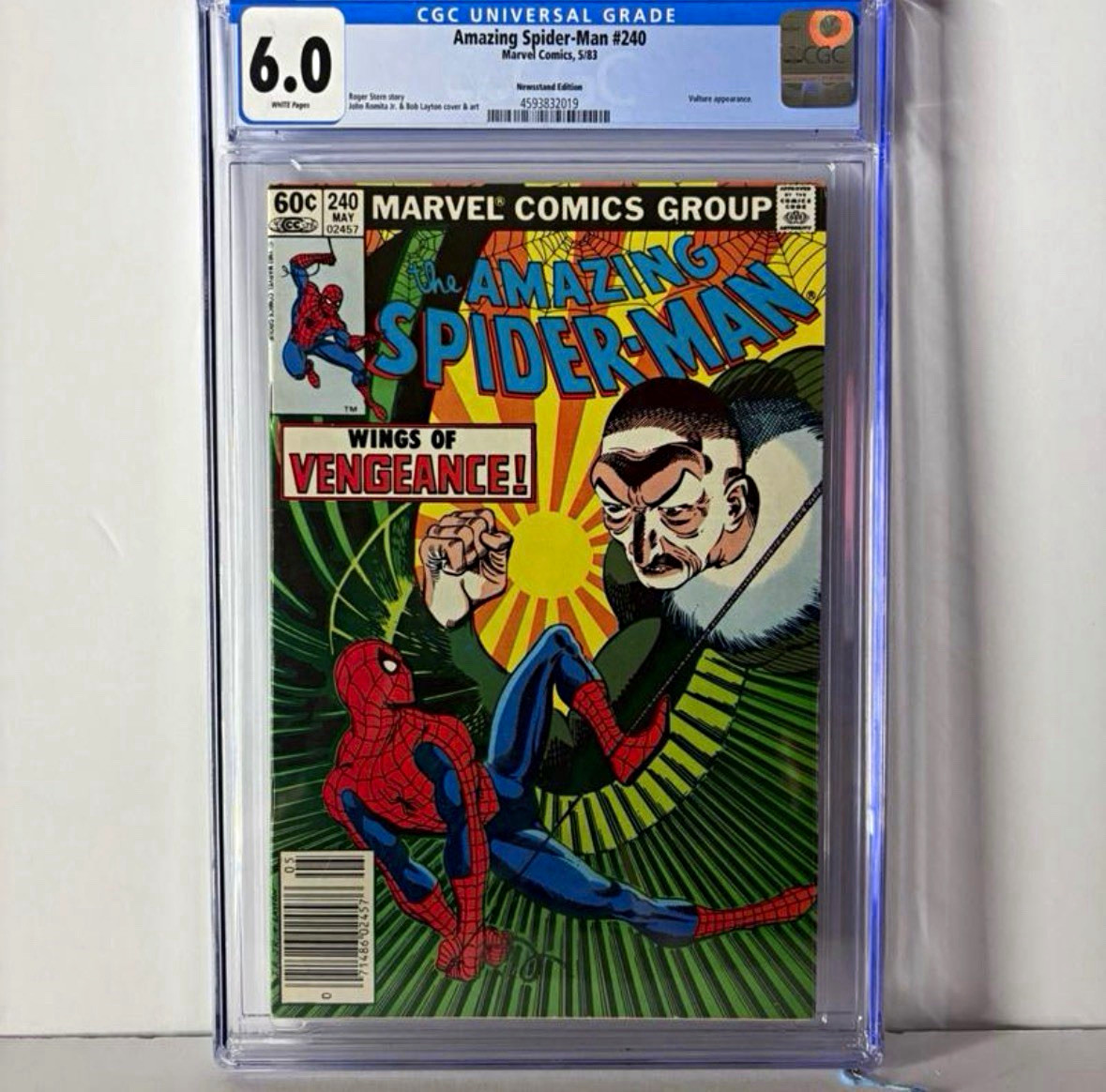 marvel the amazing spider-man #240 cgc 6.0 1983 bronze age comic