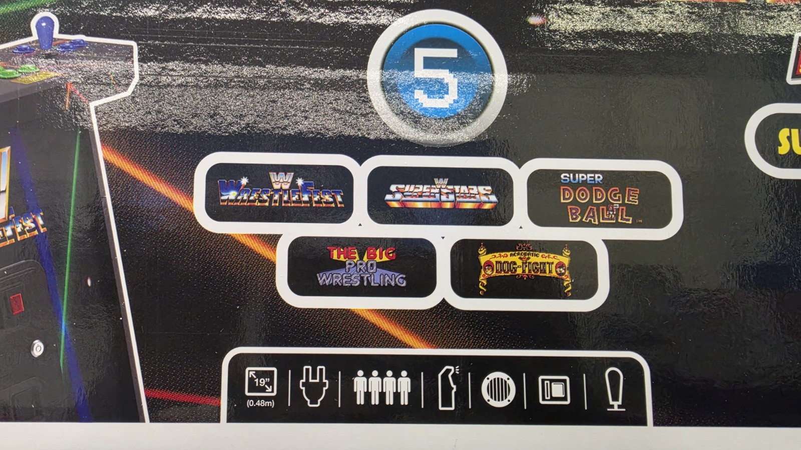 4 Player WWE Supreme Series Premium Arcade Cabinet, 5 Games Included 4 Player WWE Supreme Series Premium Arcade Cabinet, 5 Games Included