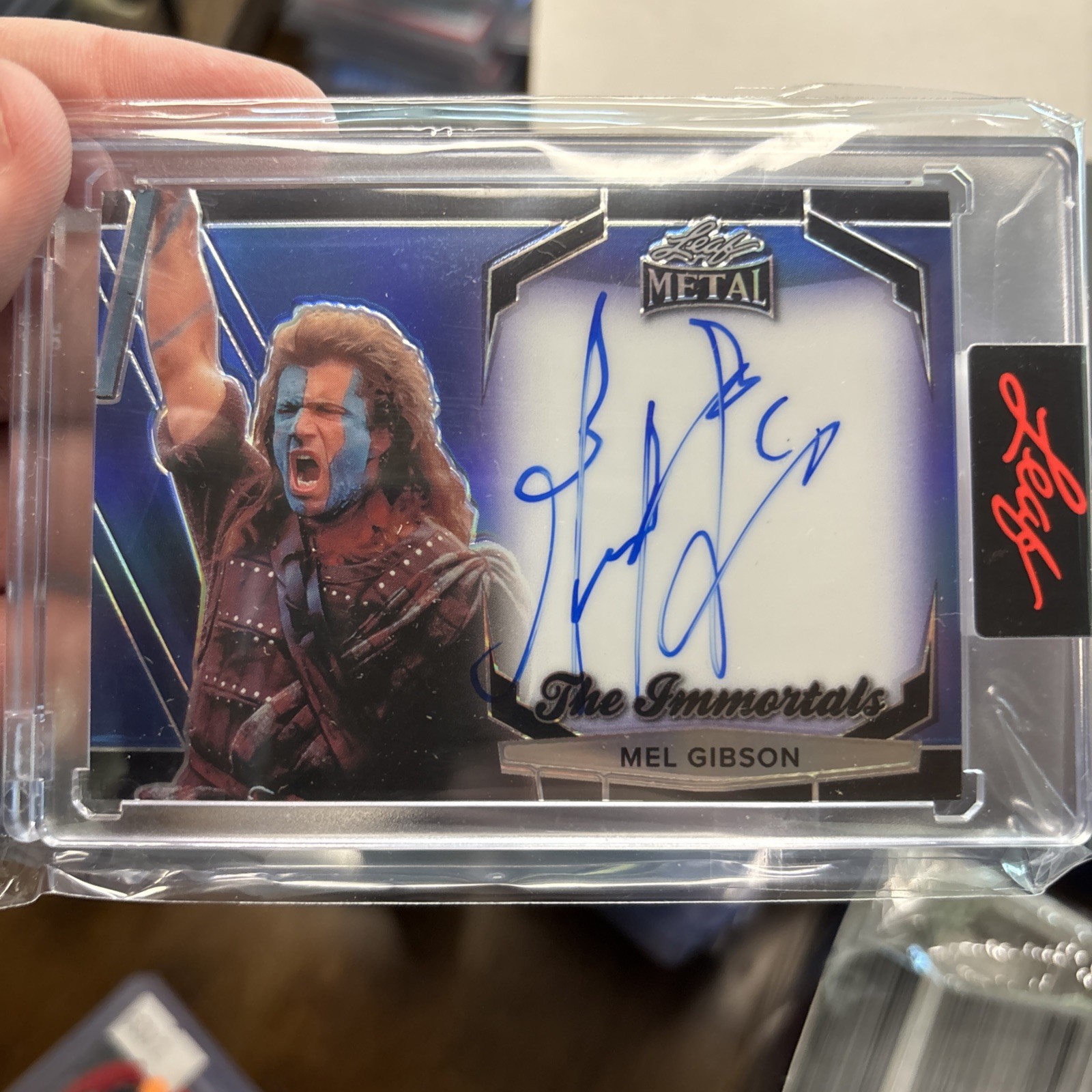 Mel Gibson 2025 Leaf Metal Pop Century BraveHeart On-Card Autograph #/100  RARE