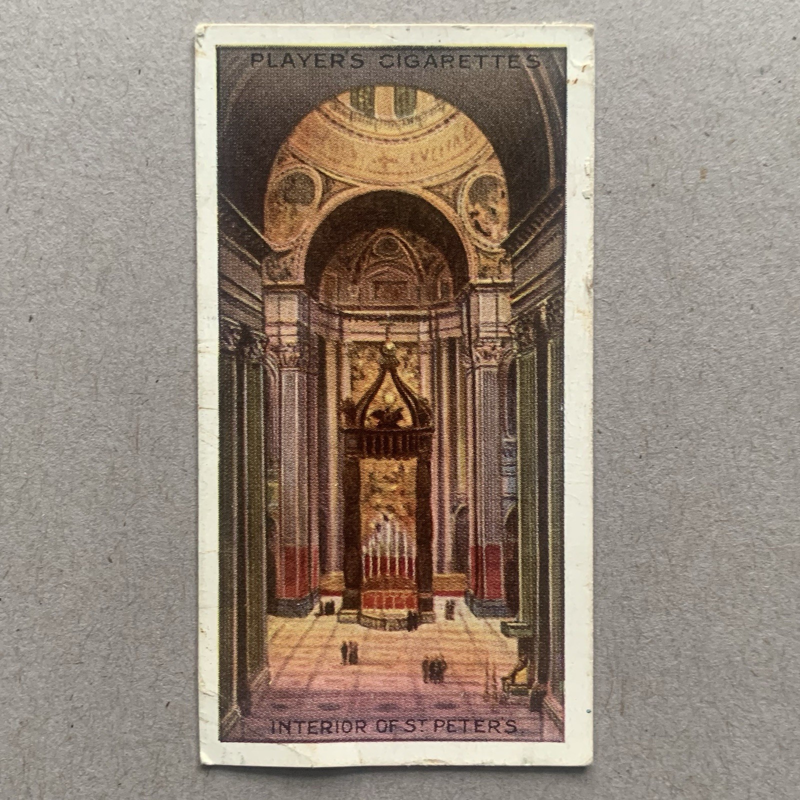 St Peters Rome Italy Wonders Of The World #5 1913 John Players Cigarette Card St Peters Rome Italy Wonders Of The World #5 1913 John Players Cigarette Card