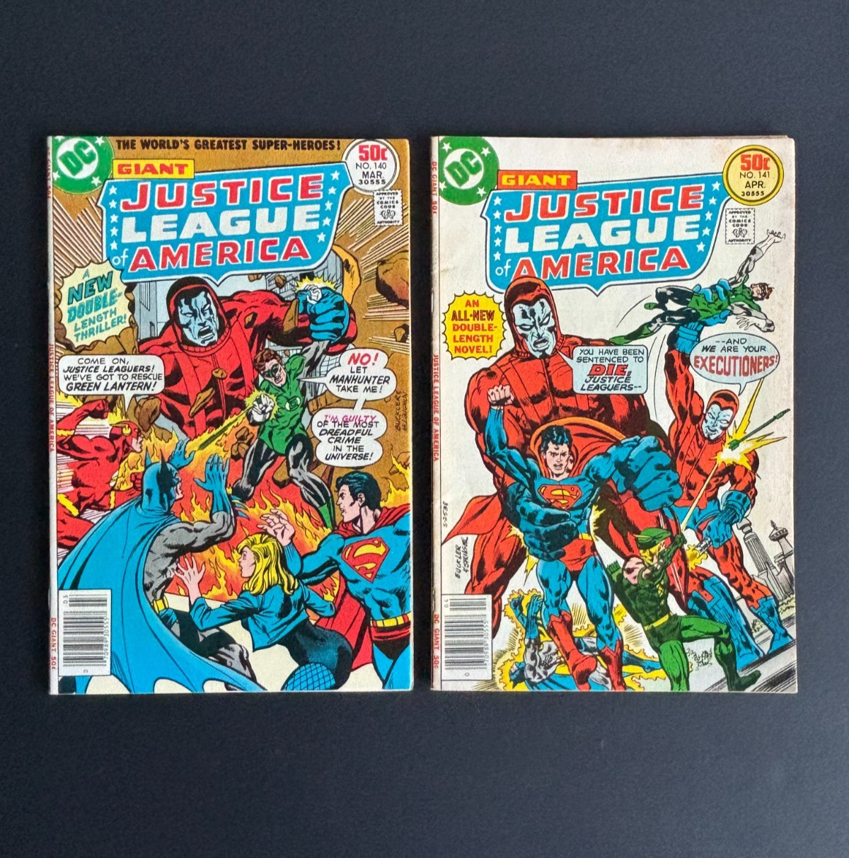 Justice League Of America #140-#141 1st App Manhunters DC 1977 Lanterns HBO π₯π Justice League Of America #140-#141 1st App Manhunters DC 1977 Lanterns HBO π₯π