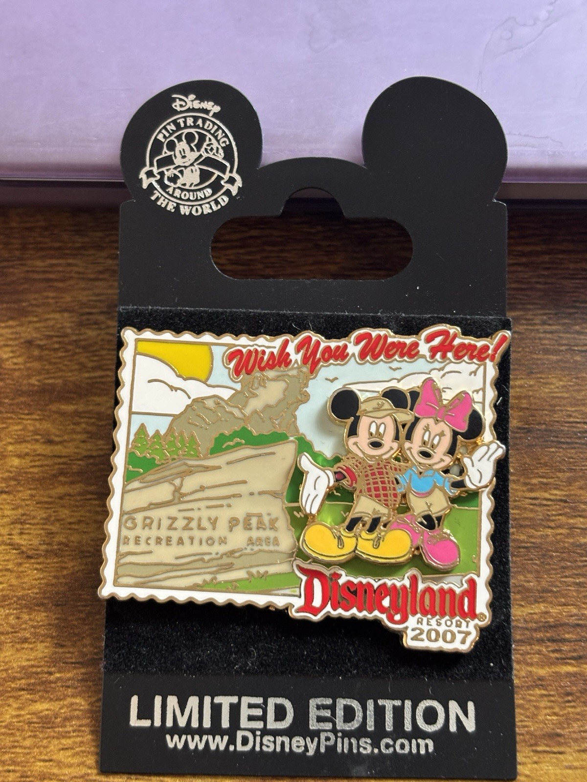 Wish You We’re Here 2007 Grizzly Peak Recreation DisneyLand Resort Pin LE Wish You We’re Here 2007 Grizzly Peak Recreation DisneyLand Resort Pin LE