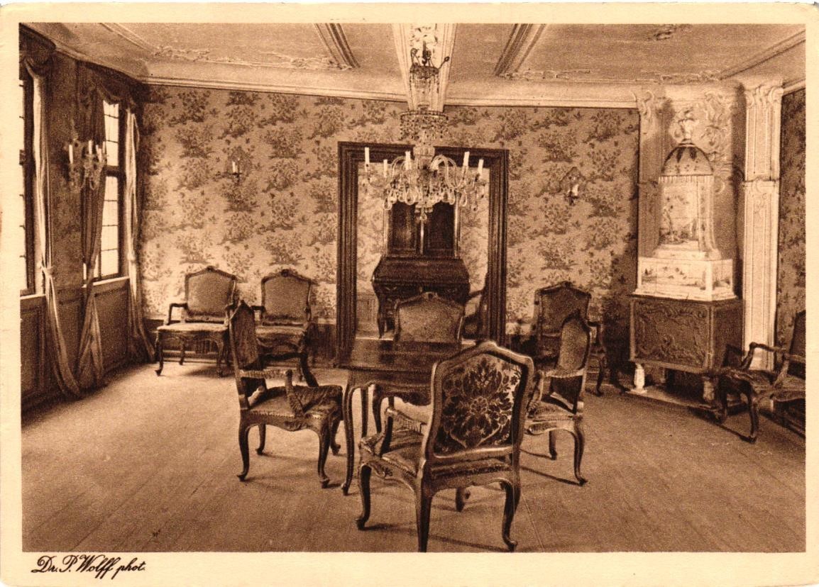 VTG Postcard Goethe House Frankfurt am Main Germany Interior Staatszimmer Room.