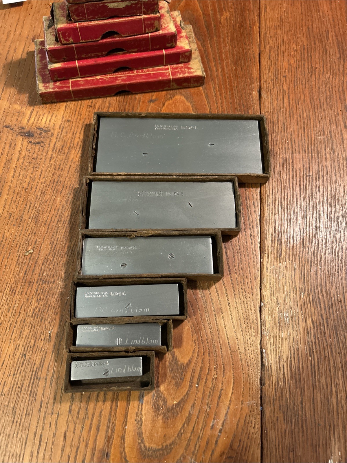 Vintage Starrett Adjustable Parallels No. 154A-F Set Of 6
