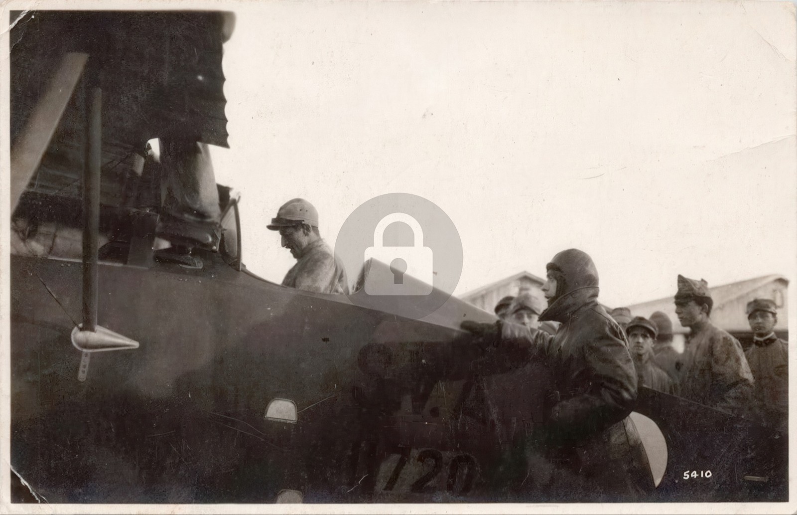 Gabriele D’Annunzio Italian Aviator Raid on Vienna WW1 1918 RPPC Postcard COPY