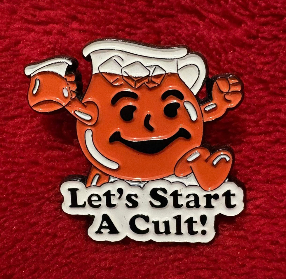 Let\'s Start A Cult enamel pin - Kool-Aid man  - 