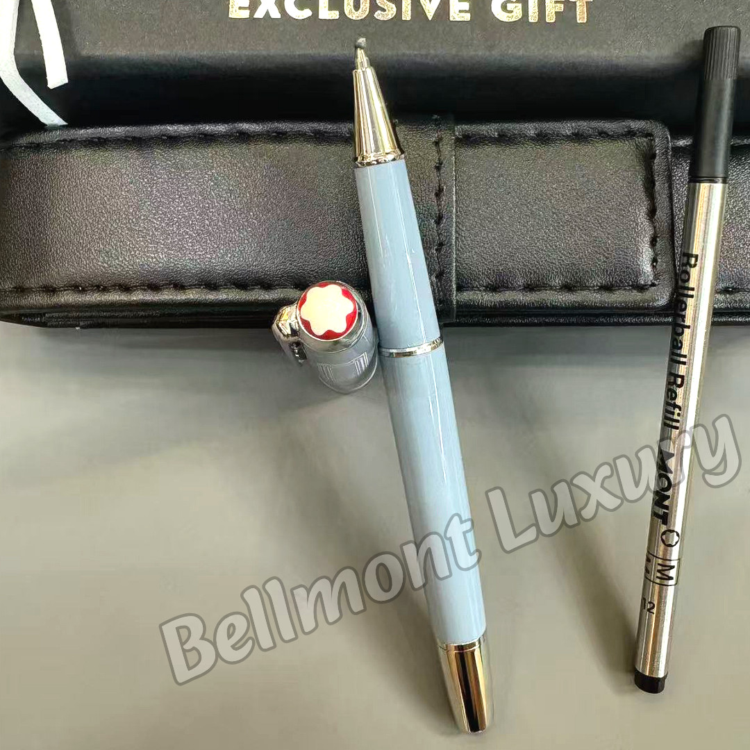 MONTBLANC Meisterstück Light Blue Rollerball Pen Luxury Writing Gift Pouch MONTBLANC Meisterstück Light Blue Rollerball Pen Luxury Writing Gift Pouch