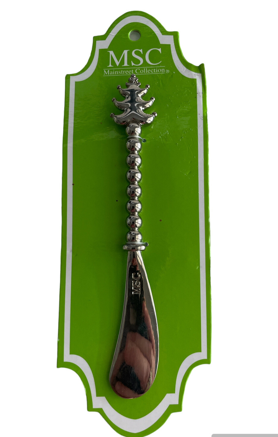 MSC Mainstreet Collection Spreader Christmas Tree Metal Knife #SPTR4674 NEW MSC Mainstreet Collection Spreader Christmas Tree Metal Knife #SPTR4674 NEW