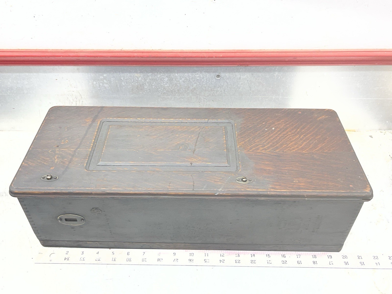 Antique Pre-1940 Wood Wall-Mount Crank Telephone Wooden Box Vintage Phone