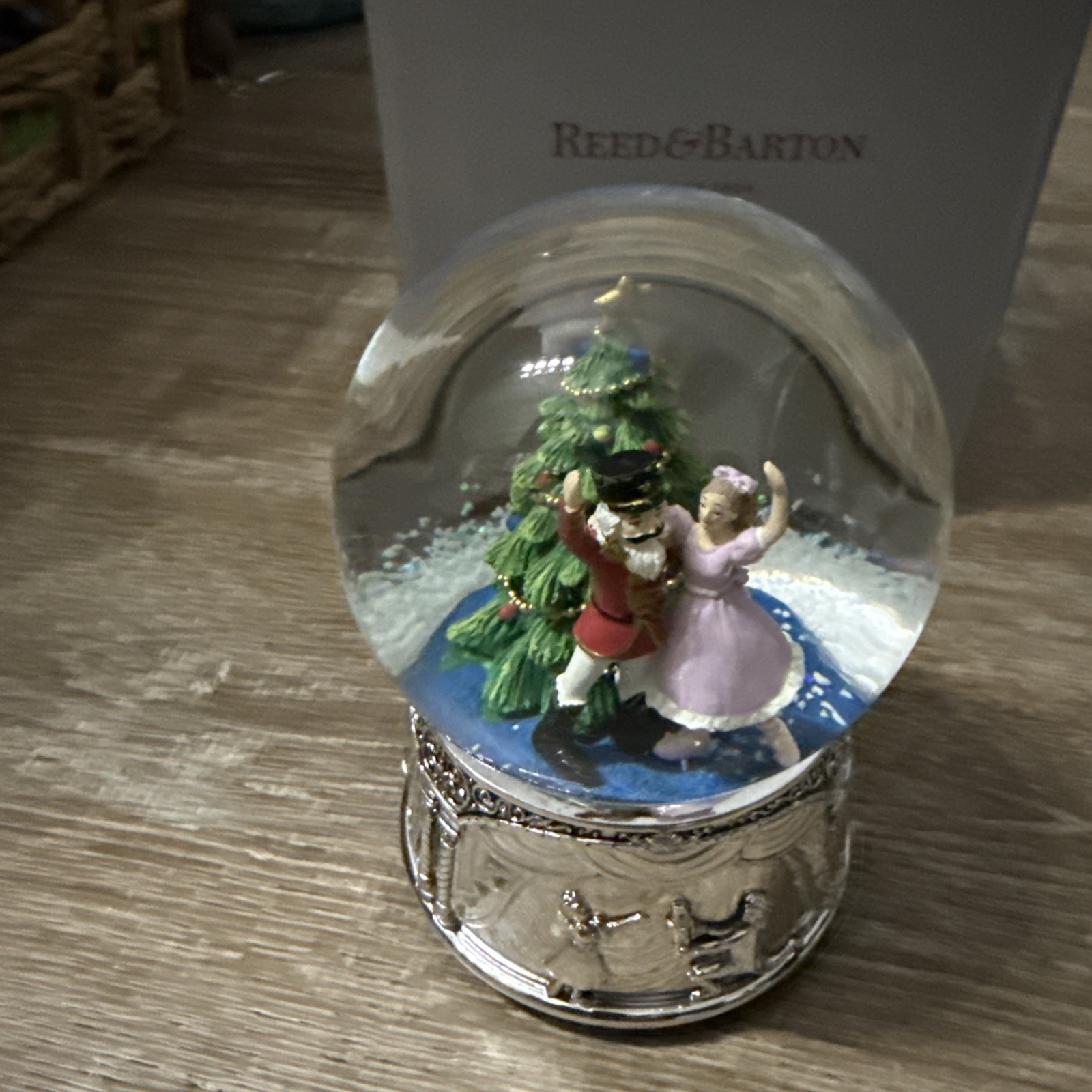 Reed & Barton Nutcracker Suite Musical Snow Globe Christmas Holiday -NEW IN BOX