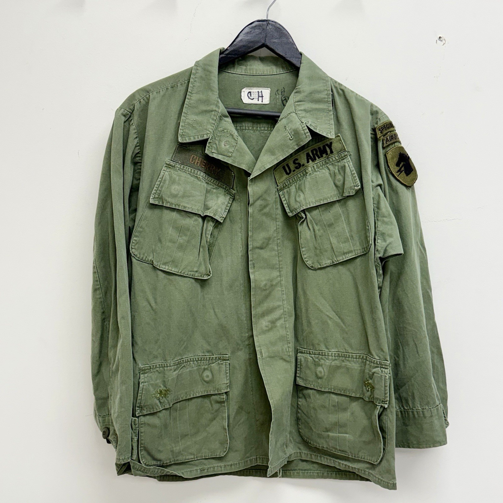 Original Vietnam War Named Special Forces Tropical Jacket Patched