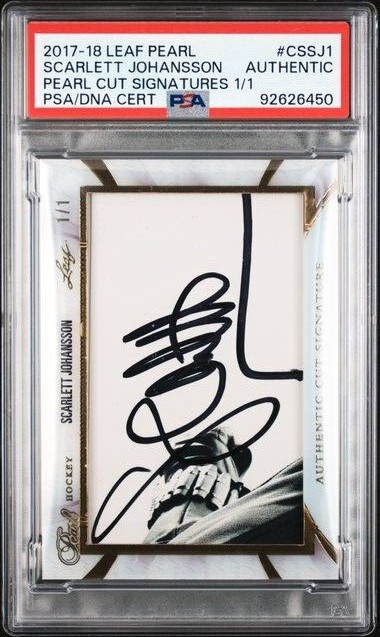 2017-18 Leaf Pearl - Pearl Cut Signatures #CS-SJ1 Scarlett Johansson 1/1 PSA