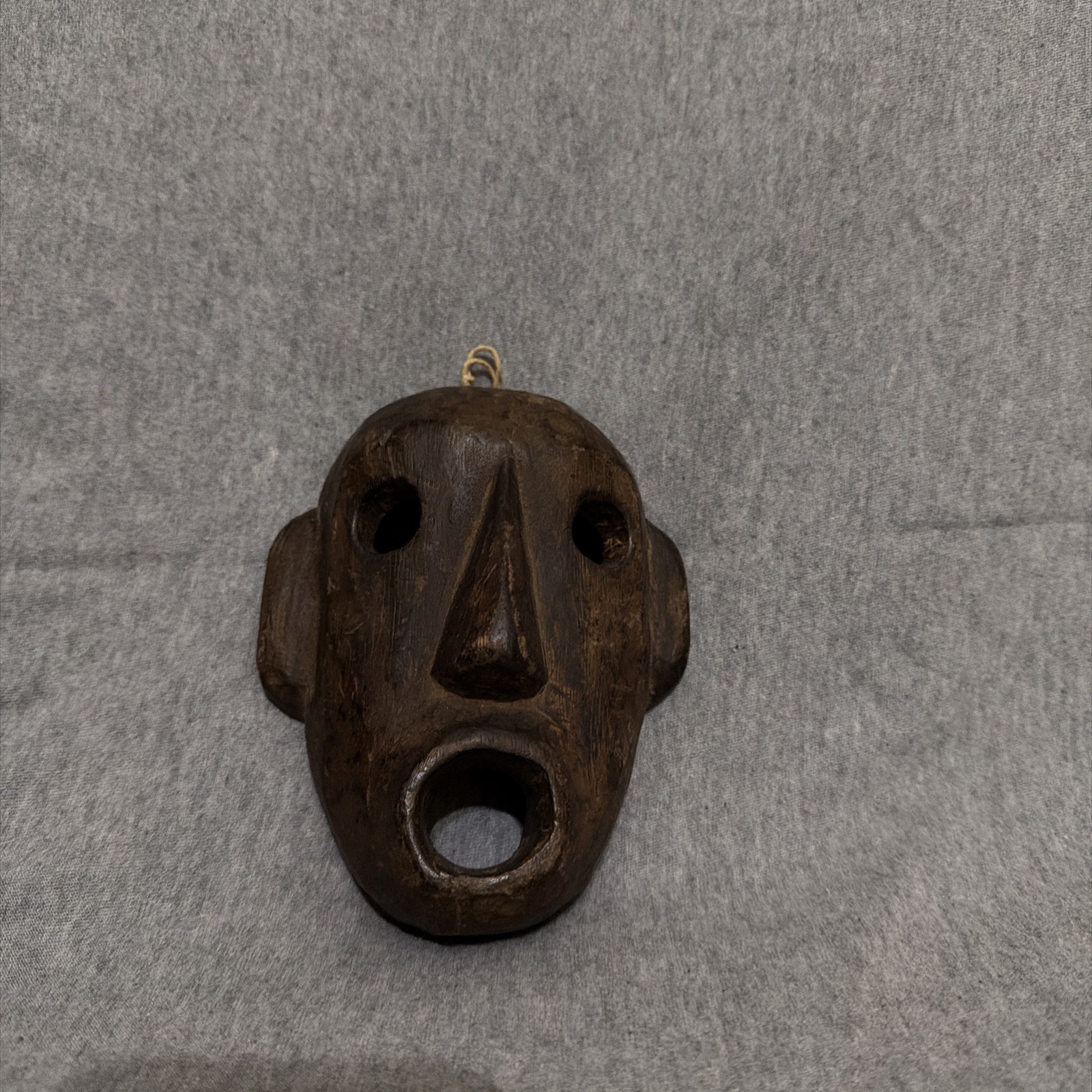 Hand Carved Wood Mask African 