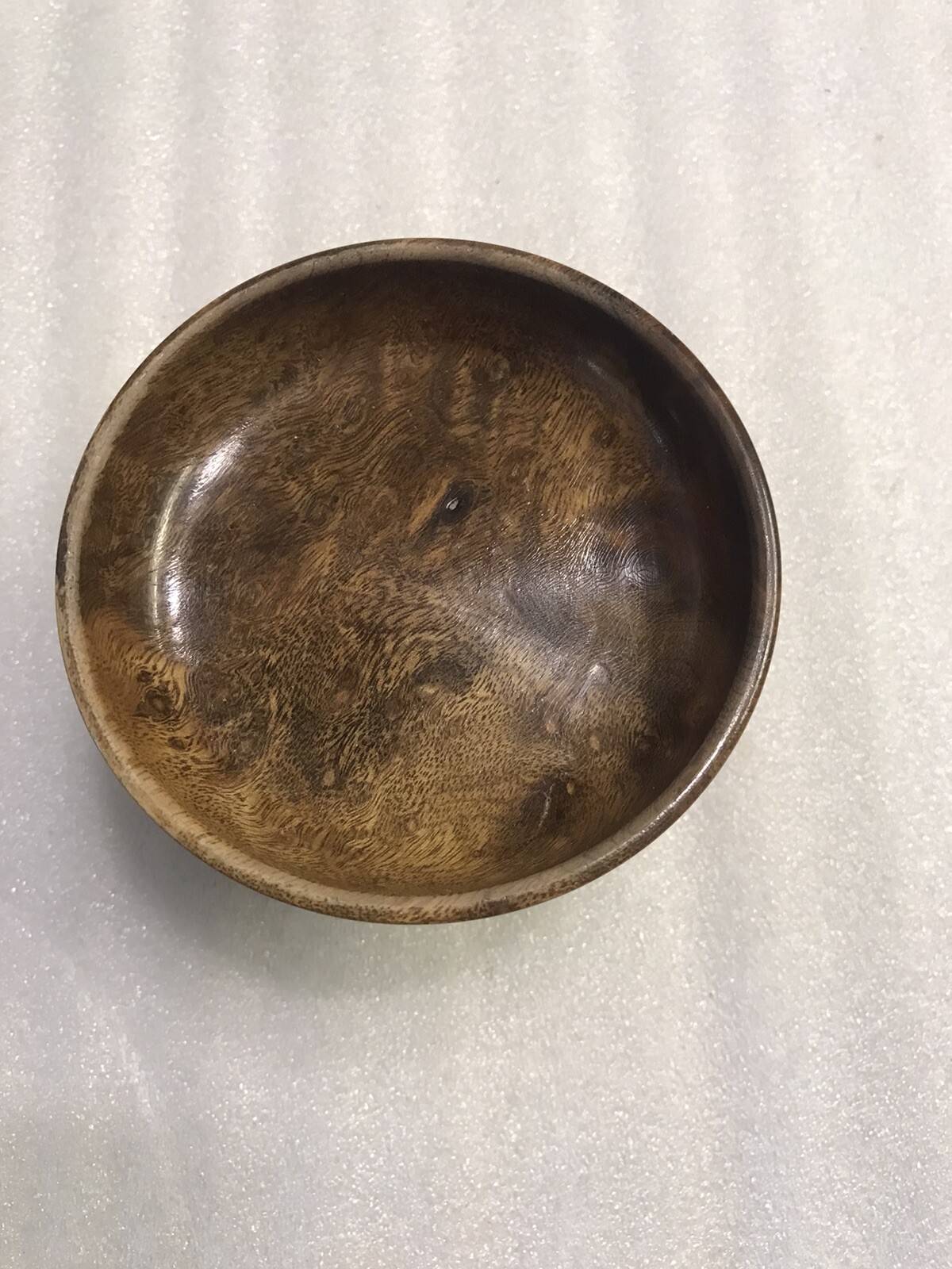 Vintage Oregon Myrtlewood Pedestal Bowl Hand Turned Made In USA Coquille Oregon