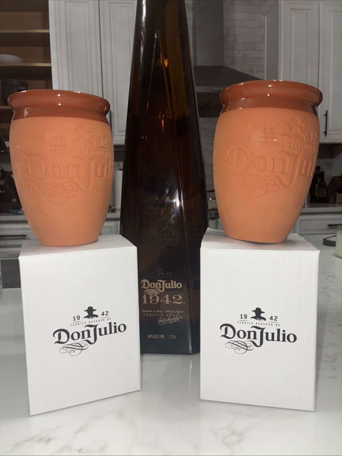 Set 4Tequila Reserva De Don Julio 1942 Clay Drink Cantaritas De Barro Terracotta Set 4Tequila Reserva De Don Julio 1942 Clay Drink Cantaritas De Barro Terracotta