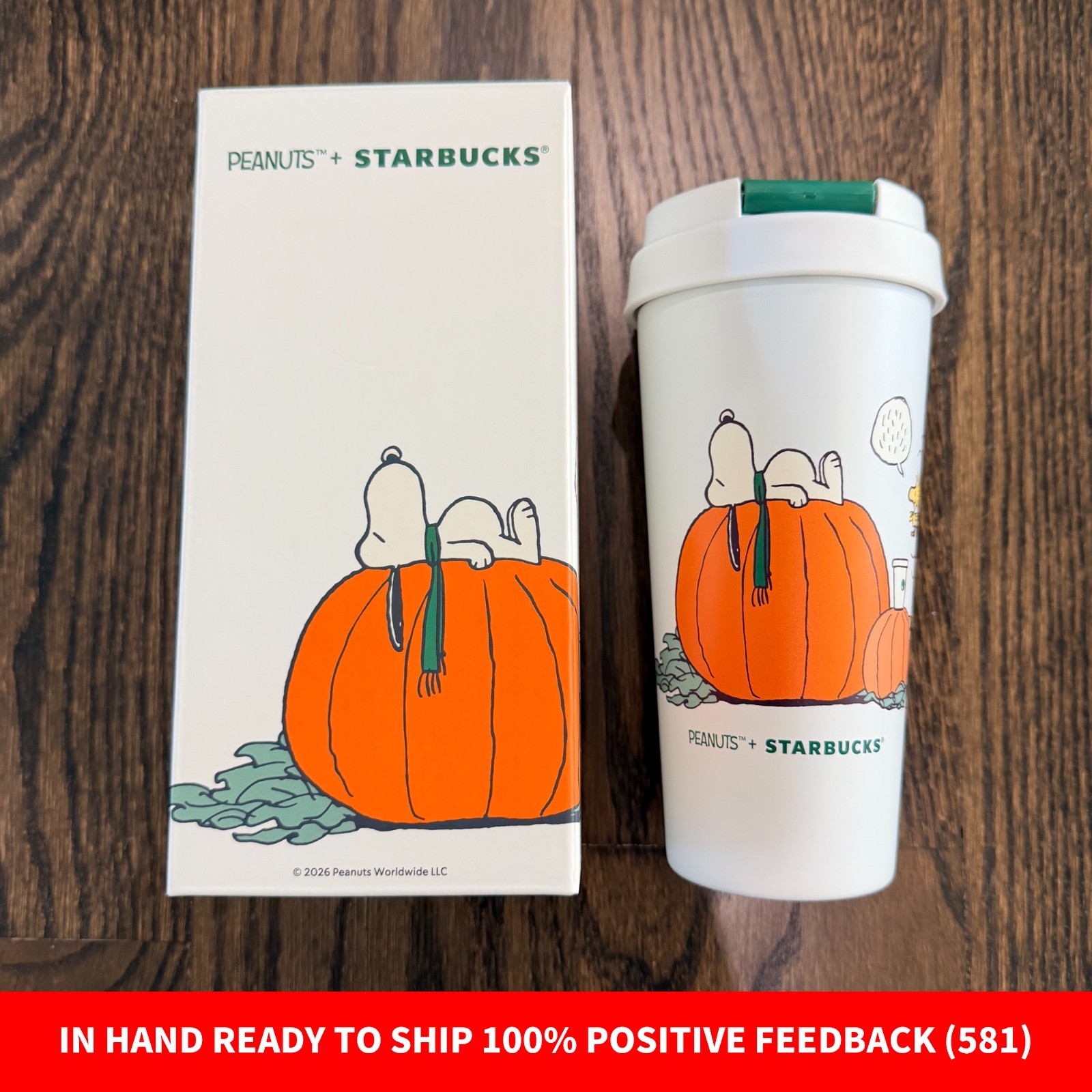 Starbucks x Peanuts Snoopy Great Pumpkin Stainless Steel Tumbler 2026 IN HAND Starbucks x Peanuts Snoopy Great Pumpkin Stainless Steel Tumbler 2026 IN HAND
