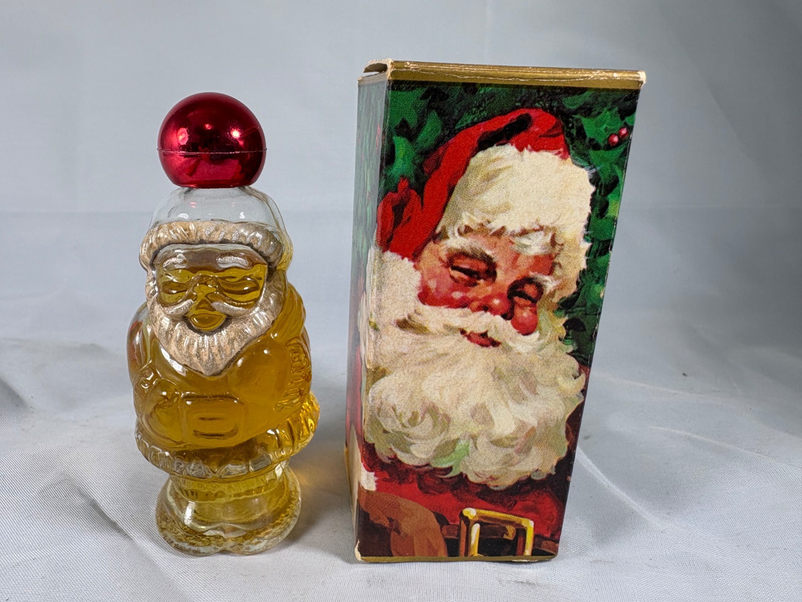 Vintage Avon Christmas JOLLY SANTA Here's My Heart Perfume Bottle 1 Oz Box Vintage Avon Christmas JOLLY SANTA Here's My Heart Perfume Bottle 1 Oz Box