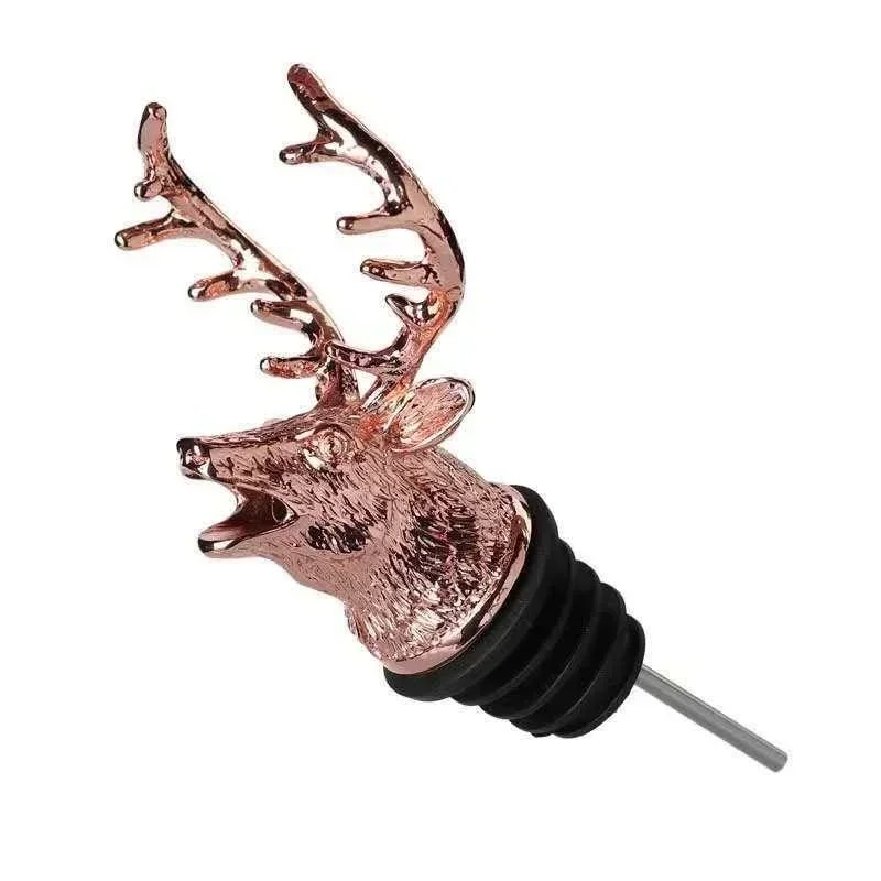 Stag/Elk/Deer Head Wine Pourer Bottle Stopper Decanter Pour Spout Bar Ware Tools Stag/Elk/Deer Head Wine Pourer Bottle Stopper Decanter Pour Spout Bar Ware Tools