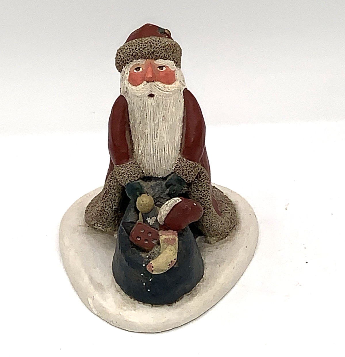 1988 Gail Laura Santa Claus with Toy Bag Figurine 4\ 1988 Gail Laura Santa Claus with Toy Bag Figurine 4\