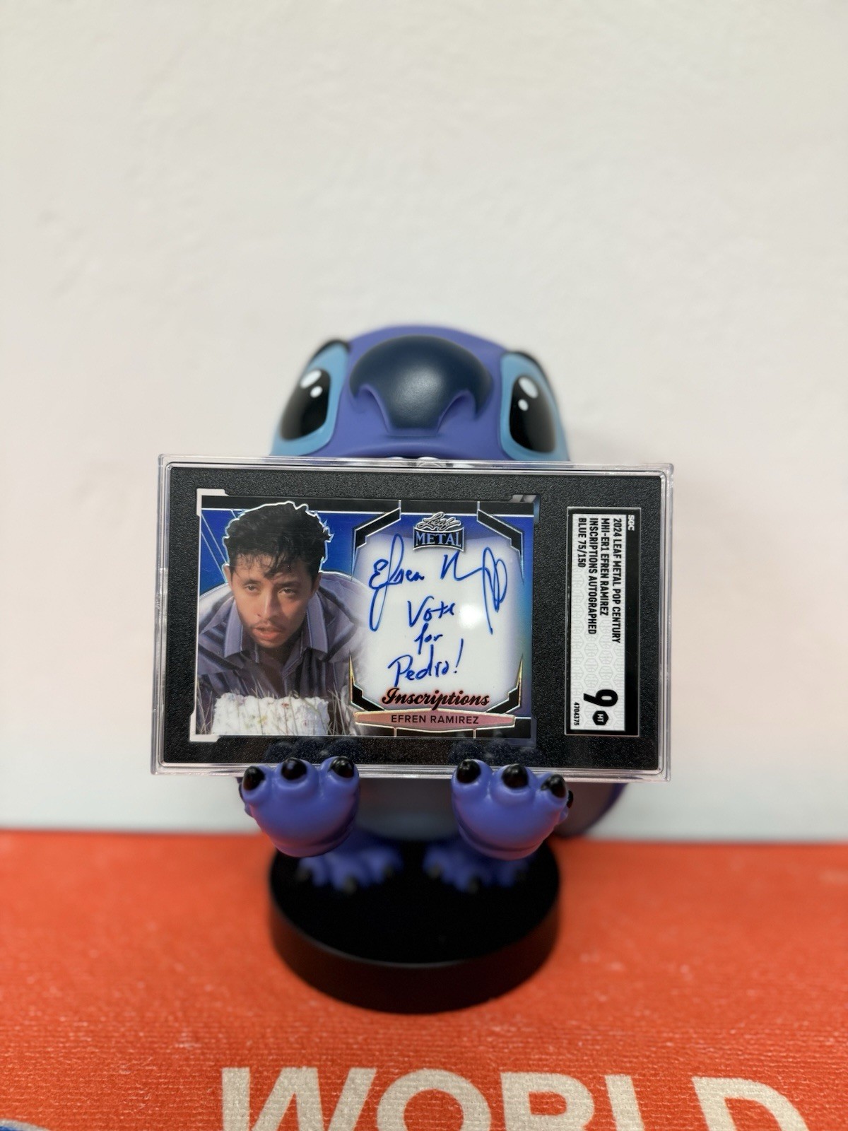 LEAF METAL 2024 EFREN RAMIREZ INSCRIPTIONS “VOTE FOR PEDRO”  75 / 150 AUTO SGC 9