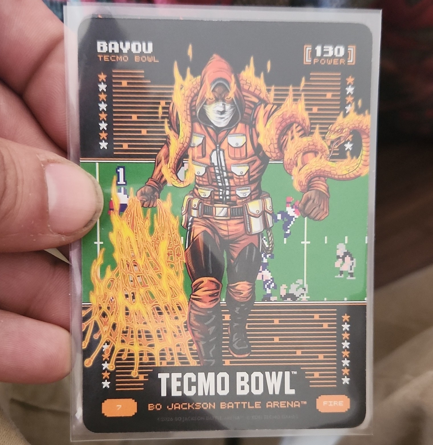 Tecmo Bowl Bo Jackson Battle Arena 1st Edition 2-Card Lot Bayou #7 Reindeer #9