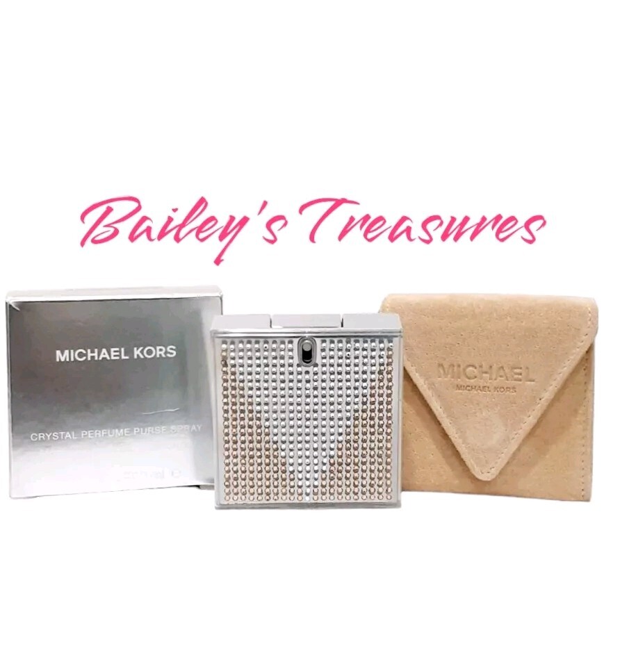 Vintage Michael Kors Swarovski Crystal Perfume Purse Spray 0.25 oz SEE DESCRIPTI