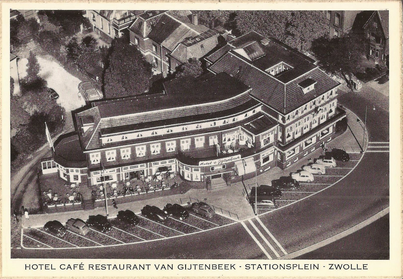 Zwolle, NETHERLANDS - Hotel Café Restaurant Van Gijtenbeek - Stationsplein Zwolle, NETHERLANDS - Hotel Café Restaurant Van Gijtenbeek - Stationsplein