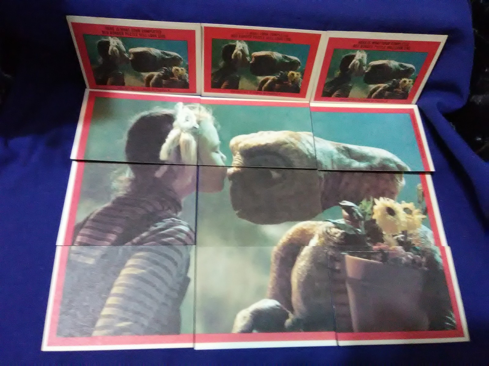 1982 E.T. EXTRA TERRESTRIAL © Topps Complete ET Sticker Card Set (12)