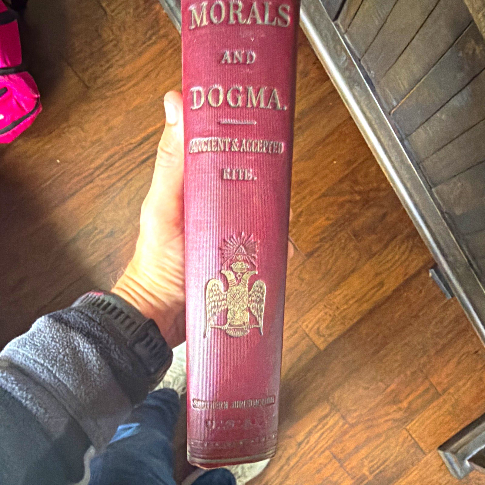 Antique 1906 Morals and Dogma Albert Pike Masonic Book Scottish Rite L.H. Jenki Antique 1906 Morals and Dogma Albert Pike Masonic Book Scottish Rite L.H. Jenki