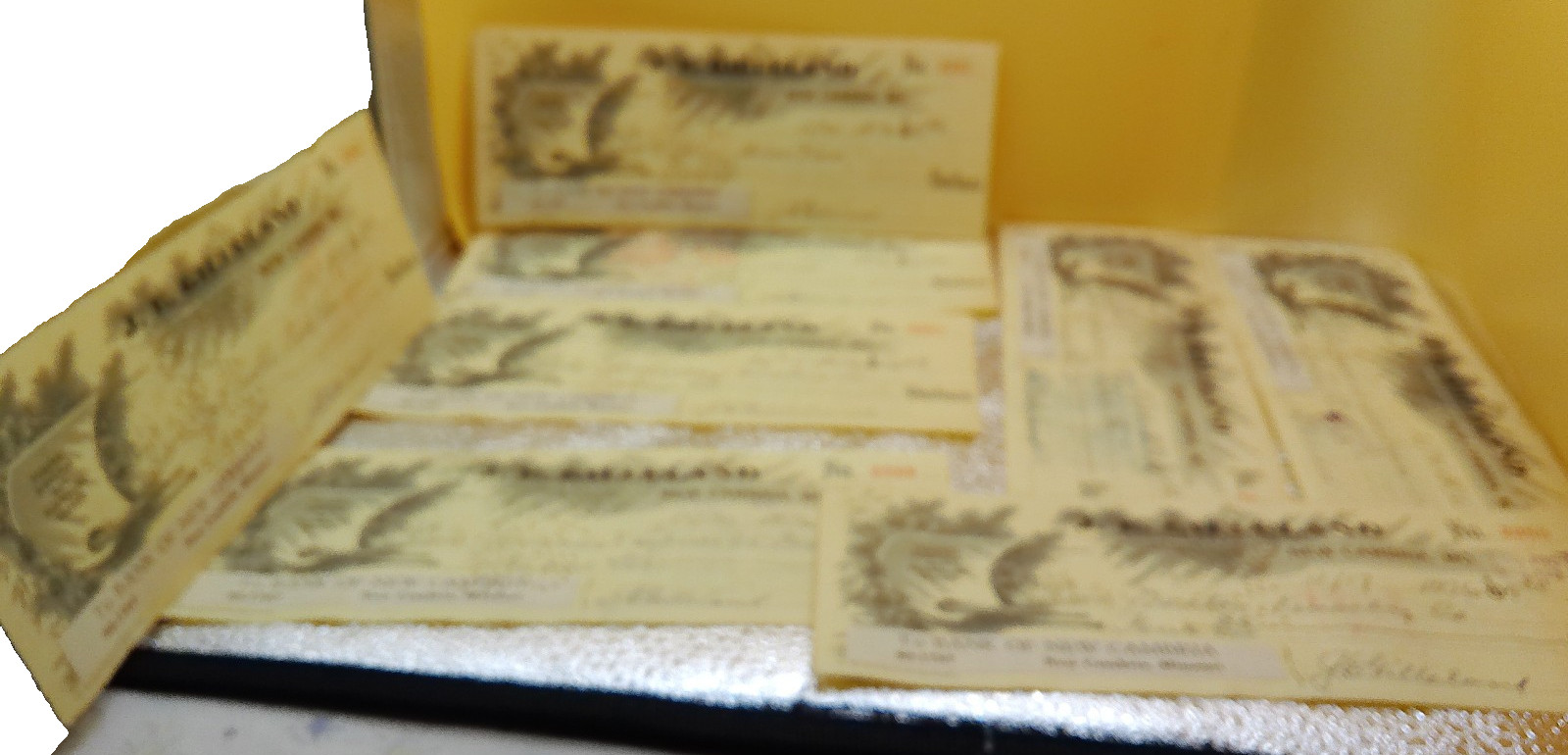 Bank of New Cambria MO 1936 lot 8 cancelled checks