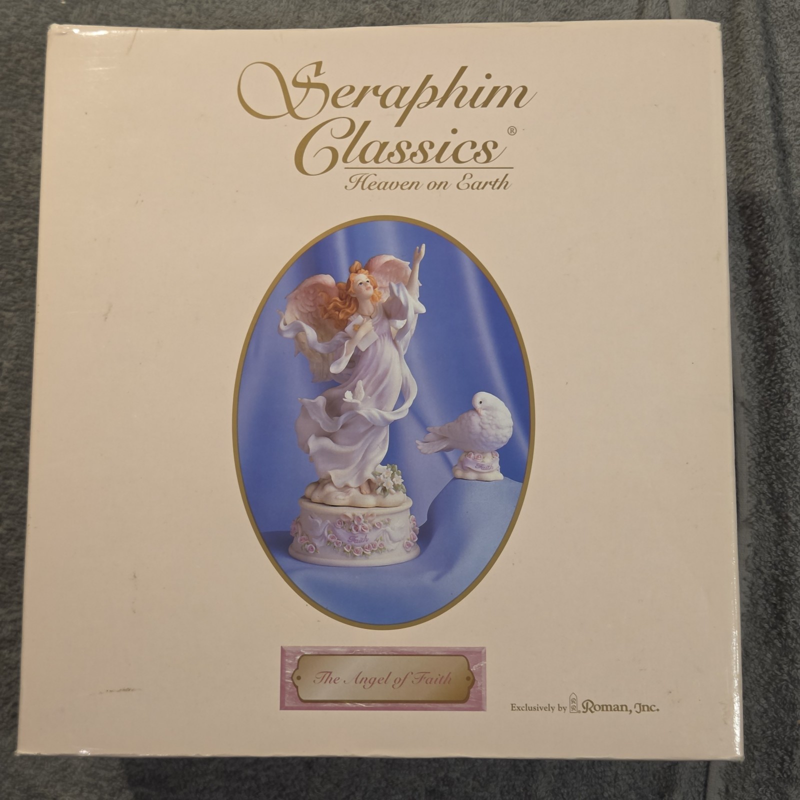 Seraphim Classics Angel of Faith Figurine Dove 2002 Celebration Series Roman Inc