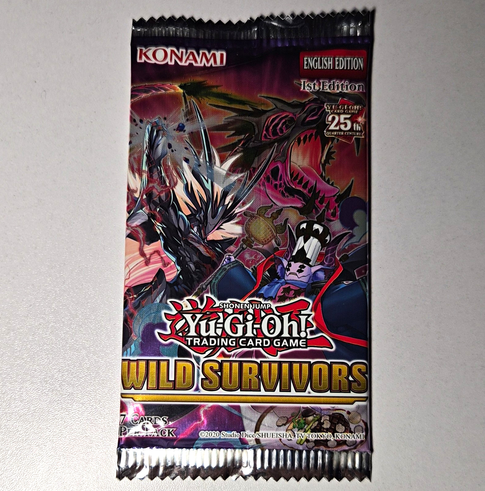 Konami Yu-Gi-Oh Wild Survivors 1st Ed. 25th Anniversary Booster Pack Sealed